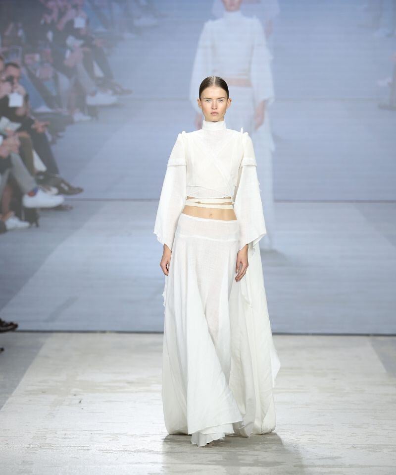 Uno scatto della sfilata dello IAAD. durante la Fashion Graduate Italia Uno scatto della sfilata dello IAAD. durante la Fashion Graduate Italia