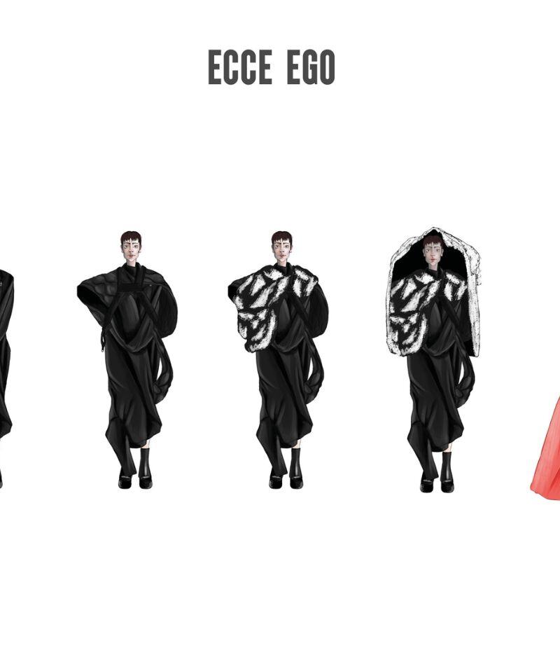 ECCE EGO, la collezione sviluppata come tesi in Fashion Design da Martina Girardo dello IAAD. ECCE EGO, la collezione sviluppata come tesi in Fashion Design da Martina Girardo dello IAAD.